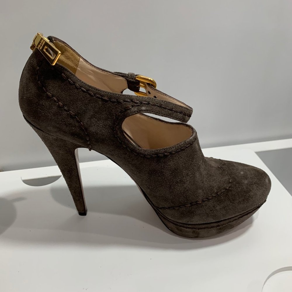 Prada Taupe Booties/ Boots